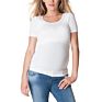Women Breastfeeding T-Shirt Solid Color Super Soft Material Nursing Tees Maternity Tops
