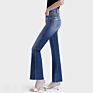 Women Distressed Ripped Women Trousers Boot Cut Autumn Cotton Spandex High Waist Vintage Denim Bell Bottom Jeans