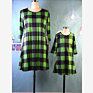 Mommy And Me Dress Plaid Summer Family Mother Daughter Dresses