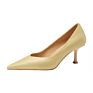 Women High-Heeled Spring of the Tip Heel Single Shoes and Work Shoes