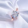 Women Jewelry 925 Sterling Silver Gold Plated Vvs Moissanite Rings Wedding Rings