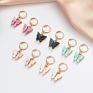 Women Jewelry Acrylic Alloy Charms Butterfly Pendant Necklace