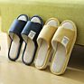 Women Men Bedroom Slippers Colorful Home Furnishing Flax Slippers