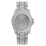 Women Men Full Diamond Stainless Steel Quartz Wrist Gold Watches Jaw-0691