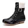Women Outdoor Shoes High Top plus Velvet Cotton Shoes Snow Boots Warm Duck Leather Hunter Shoes