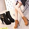 Women plus Size Autumn Ankle Boots Belt Buckle