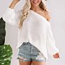 Women Sell Style plus Size Pullover Long Sleeve Knit Sweater Pullover Knit Top