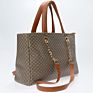 Women Shoulder Bag Pu Leather Ladies Office Bag Golden Chain Tote Bag