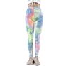 Women Stretch Sport Yoga Casual Fitness Mid Waist Compression Tie Dye Leggings