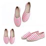 Women Stripe Printing Jute Flat Espadrilles