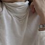 Women's Baroque Square Drop Zircon Freshwater Pearl Pendant Necklace