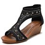 Women's Casual Sport High Heel Wedge Sandals