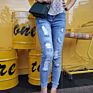 Women's Jeans Denim Blue Elastic Women Pants Trousers and Jeans Ripped Jeans Women