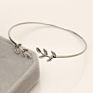 Women's Open Olive Branch Bracelet Bangle for Girls