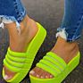 Women's Slippers Casual Slippers Women Thick Platforms Shoes Slippers Flip Flops Ladies Slides Rome Beach Sandals