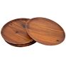 Wood Food Serving Charger Plate Restaurant Hotel Snack Plate round Wood Plate