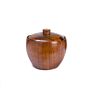 Wood Salt Jar Wooden Sugar Bowl with Spoon and Lid