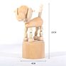 Wooden Desktop Decoration Toy Wooden Animal Finger Push Puppet for Kids Gifts