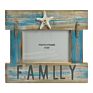 Wooden Photo Frame 4"X 6" Family Antique Finish with Resin Starfish