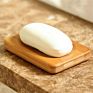 Worldwide Natural Bamboo Wood Soap Dish Storage Holder Bath Shower Plate Bathroom