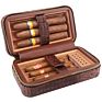 Xifei Luxury Leather Cigar Humidor Bag Travel Humidor Cigar Cases
