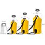 Yellow Customized 100% Waterproof Dry Bag Durable Boating Roll Top Backpack with Transparemt Window