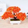 Yiwan Wholesalebonsai Welcoming Pine Multi Shape Lifelike Live Table Small Bonsai Outdoor Home Decoration Plastic Bonsai