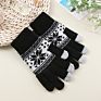 Youki Magic Gloves Touch Screen Women Men Warm Stretch Knitted Wool Mittens Snowflake Pattern Acrylic Gloves