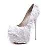 Zapatos De Pole Dance Silk Upper 16Cm Super Height Platform Women Stripper Red Bottom Heels