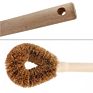 Zero Waste & Biodegradable Natural Fiber Kitchen Brushes Wood and Coconut Bristle Bottle Brush