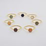 Zg0449 Healing Crystal Jewelry Ring Stacking Natural Gemstone Crystal Ring
