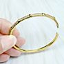 Zircon Bangles Crystal Bracelets for Women 51479 Crystal Luxury Jewelry 18K Plated Brass Zircon Bangles