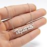 Artilady Vintage Stainless Steel Horoscope Zodiac Sign Letter Pendant Chain Necklace for Women Jewelry Gift