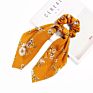 Butterfly Hair Tie Floral Print Bandana Personalized Designer Luxury Long Scarf Hair Scrunchies