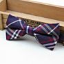 Classical Men's Bow Tie Plaid Striped Flexible Bowtie Smooth Necktie Soft Matte Butterfly Decorative Pattern Color Ties