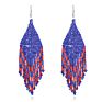 Colorful Handmade Seed Beads Earrings Boho Tassel Long Earrings for Women Jewelry