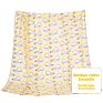 Customised White Designers Comfort Warm Quilt 4 Pack Bamboo Organic Cotton Baby Muslin Wrap Swaddle Blankets