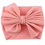 Cute Silk Solid Headband Bow Tie Baby Nylon Headband Hair Accessories Headwrap for Babies