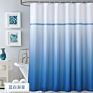 European Pattern Print Waterproof Shower Curtain, Elegant Rust Resistant Green Shower Curtain Boho for Bathroom/