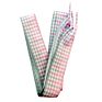 Flat Plaid Cotton Shoelaces Female 2.5 Cm Wide Ribbon Shoe Lace for Boot Sneaker 120 Cm