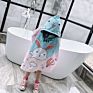 Formaldehyde Free Soft Cartoons Dinosaur Shark Swimwear Cover up Boy Kids Hooded Beach Wear Cape Bath Towel with Hat