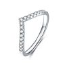 Krkc Solitaire Cluster Heart Wedding Bands 1/2 1 Ct 925 Sterling Silver Vvs1 Diamond Moissanite Engagement Rings for Women
