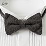 Last Design Mens Tuxedo Wool Bow Ties for Men Handmade