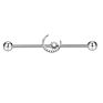Mix Styles 14G Surgical Steel Industrial Piercing Barbell 14G Cartilage Earring Helix Ear Lobe Stretcher Bar Body Jewelry 20Pcs