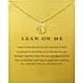 Most Popular Lucky Wishes Card Gold Plated Elephant/Dragonfly Pendant Jewelry Pendant Collarbone Chain Necklaces