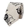 Novelty Mens Colorful Floral Cotton Linen Neck Ties for Wedding Party