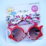 Pretty Children Hair Accessories Set Baby Girl Sunglasses and Headband Sets Cute Bow Hairband for Girl