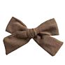 Soft Cotton Linen Fabric Bow Hair Clips Schoolgirl Sailor Bow Clips Baby Girls Hair Accessories