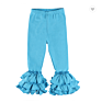 Solid Color Candy Colors Leggings Soft Cotton Girls Baby Icing Ruffle Pants Baby Clothes Pants
