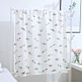 100% Cotton Muslin Swaddle Blanket Tassel 120*110 Cm Wrap Towel for Baby